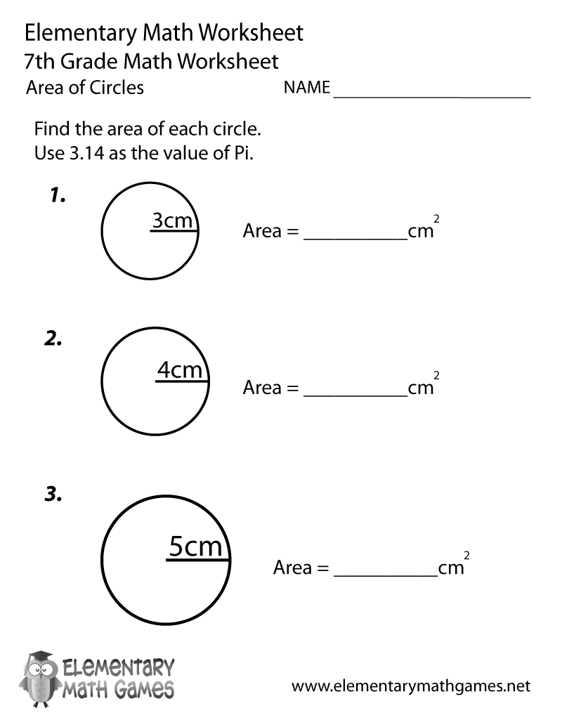 Free Area Of A Circle Worksheet Download Free Area Of A Circle Worksheet Png Images Free Worksheets On Clipart Library