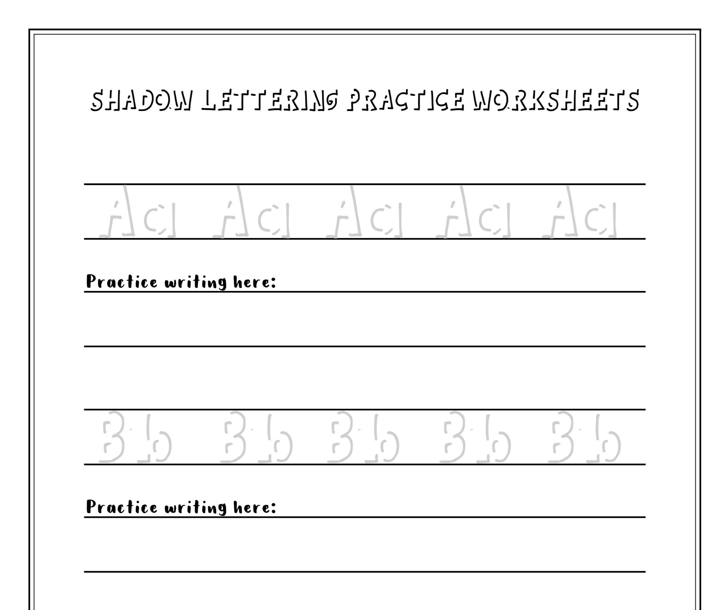 Shadow Lettering Practice Worksheets Easy And Simple Digital Download Etsy Hong Kong Shadow Lettering Practice Worksheets Easy And Simple Digital Download Etsy Hong Kong