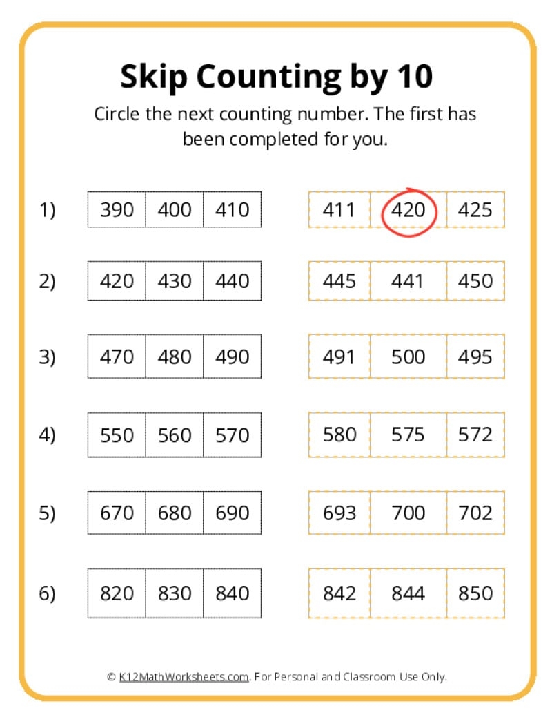 Skip Counting By 10 100 And 1000 FREE Printable Worksheets Worksheetfun
