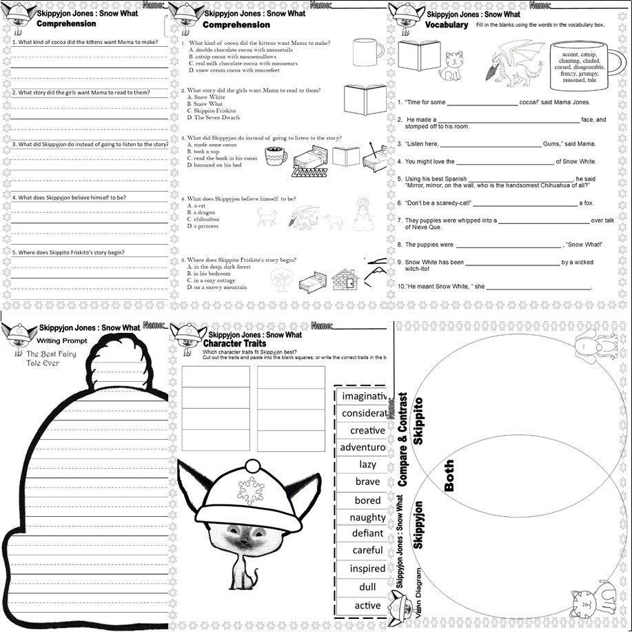 Skippyjon Jones Snow What Read Aloud Book Companion Reading Comprehension ELA Made By Teachers Skippyjon Jones Snow What Read Aloud Book Companion Reading Comprehension ELA Made By Teachers