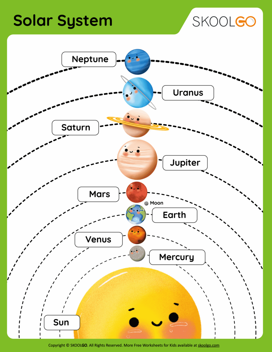 FREE Printable Space Worksheets For Preschoolers