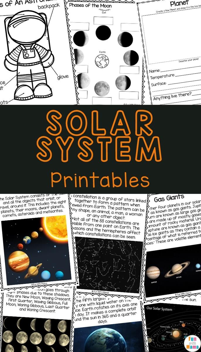 Solar System Worksheets Great Printables For Kids Fun With Mama
