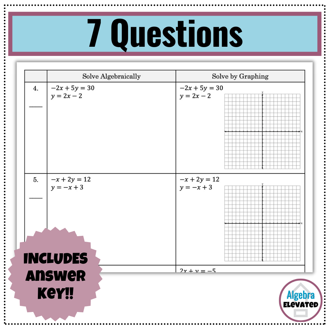 Solving Systems Of Equations With Substitution And Graphically Level 2 Made By Teachers Solving Systems Of Equations With Substitution And Graphically Level 2 Made By Teachers