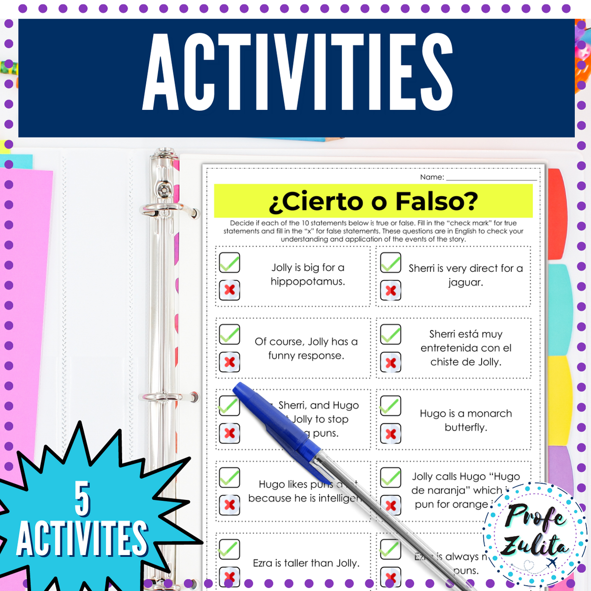 Spanish Por Vs Para 2 Grammar In Context Story 5 Activities Sub Plans Made By Teachers Spanish Por Vs Para 2 Grammar In Context Story 5 Activities Sub Plans Made By Teachers