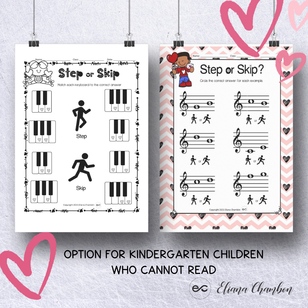 Step Skip And Repeat Valentine S Day Melodic Direction Worksheet Made By Teachers Back To School Staff Intervals Step Or Skip 2nds Or 3rds Music Teacher Spark
