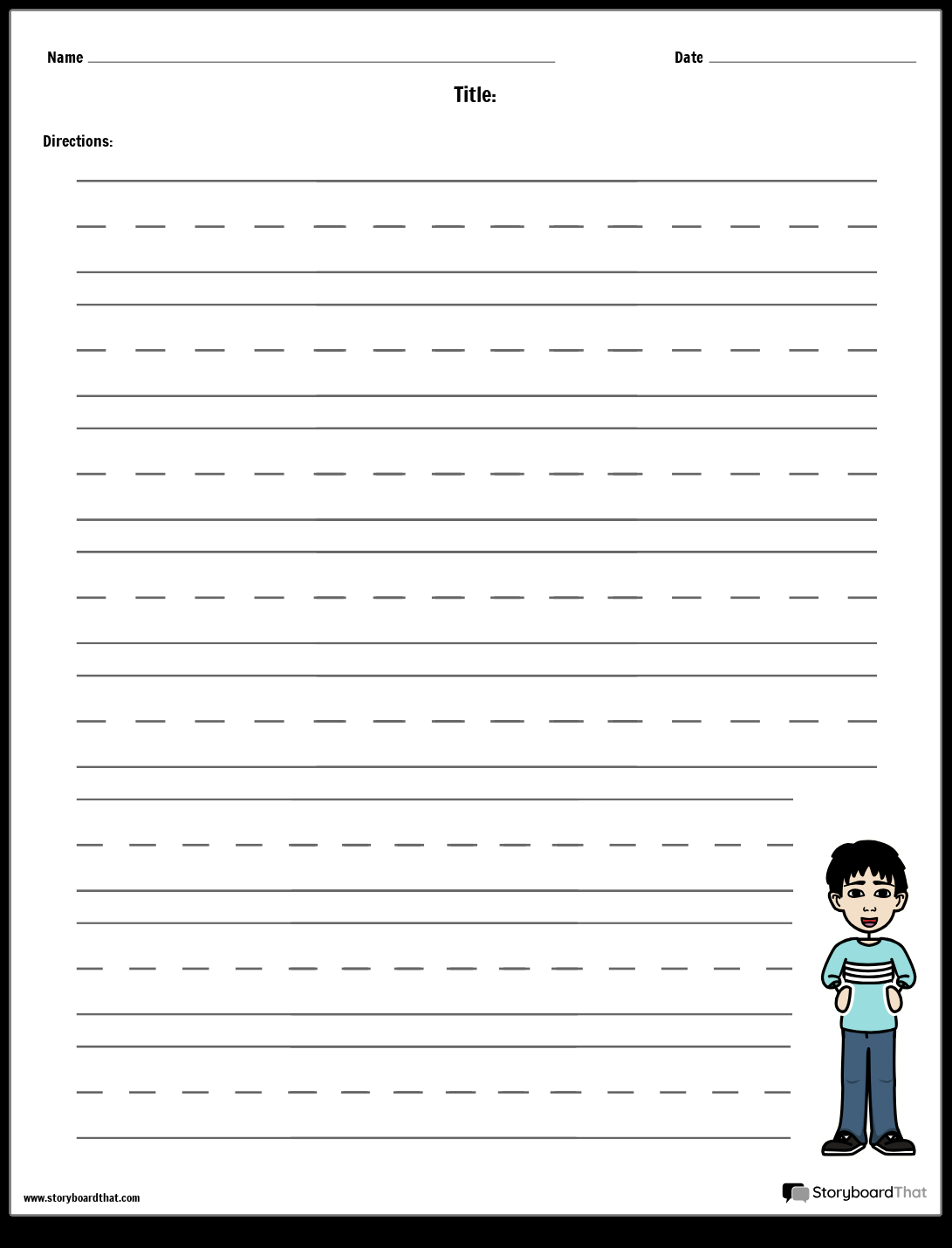 Free Custom Printable Handwriting Worksheet Templates Canva