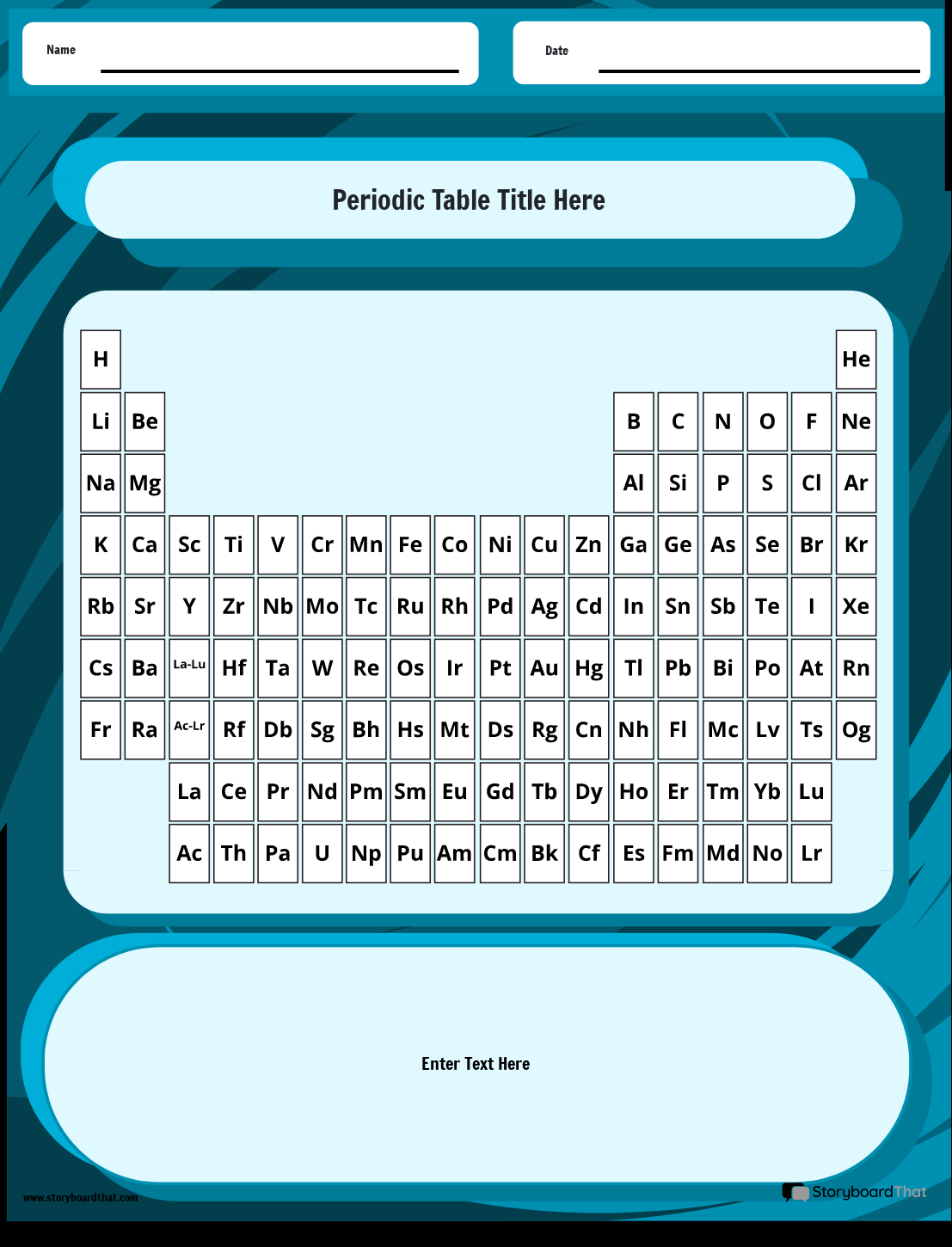 Storyboard That Periodic Table Worksheet Creator Storyboard That Periodic Table Worksheet Creator