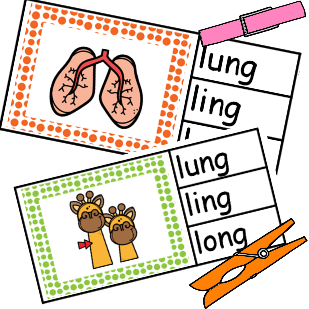 Teaching Glued Sounds Ng Phonics Printable