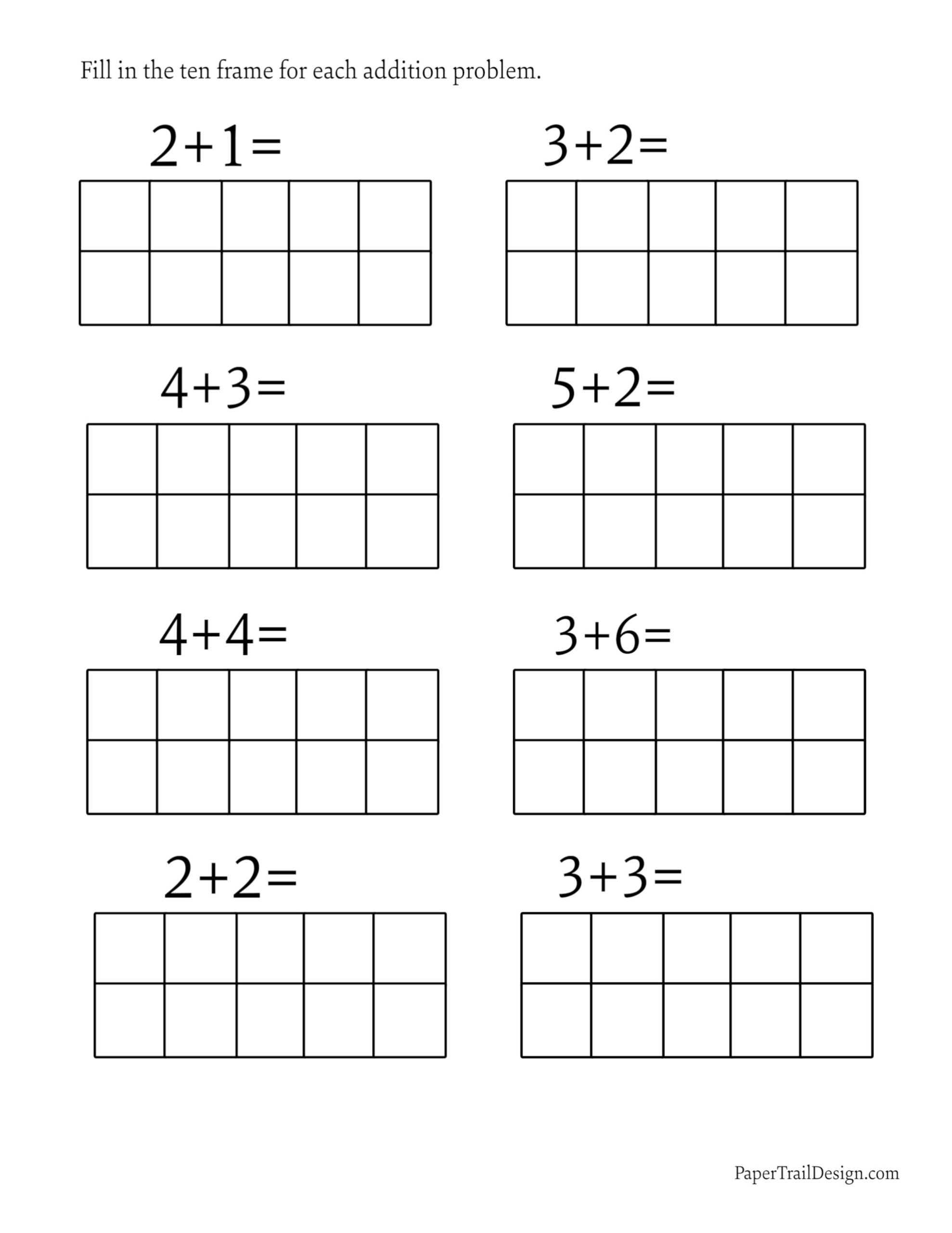 Ten Frame Printables Paper Trail Design Ten Frame Printables Paper Trail Design