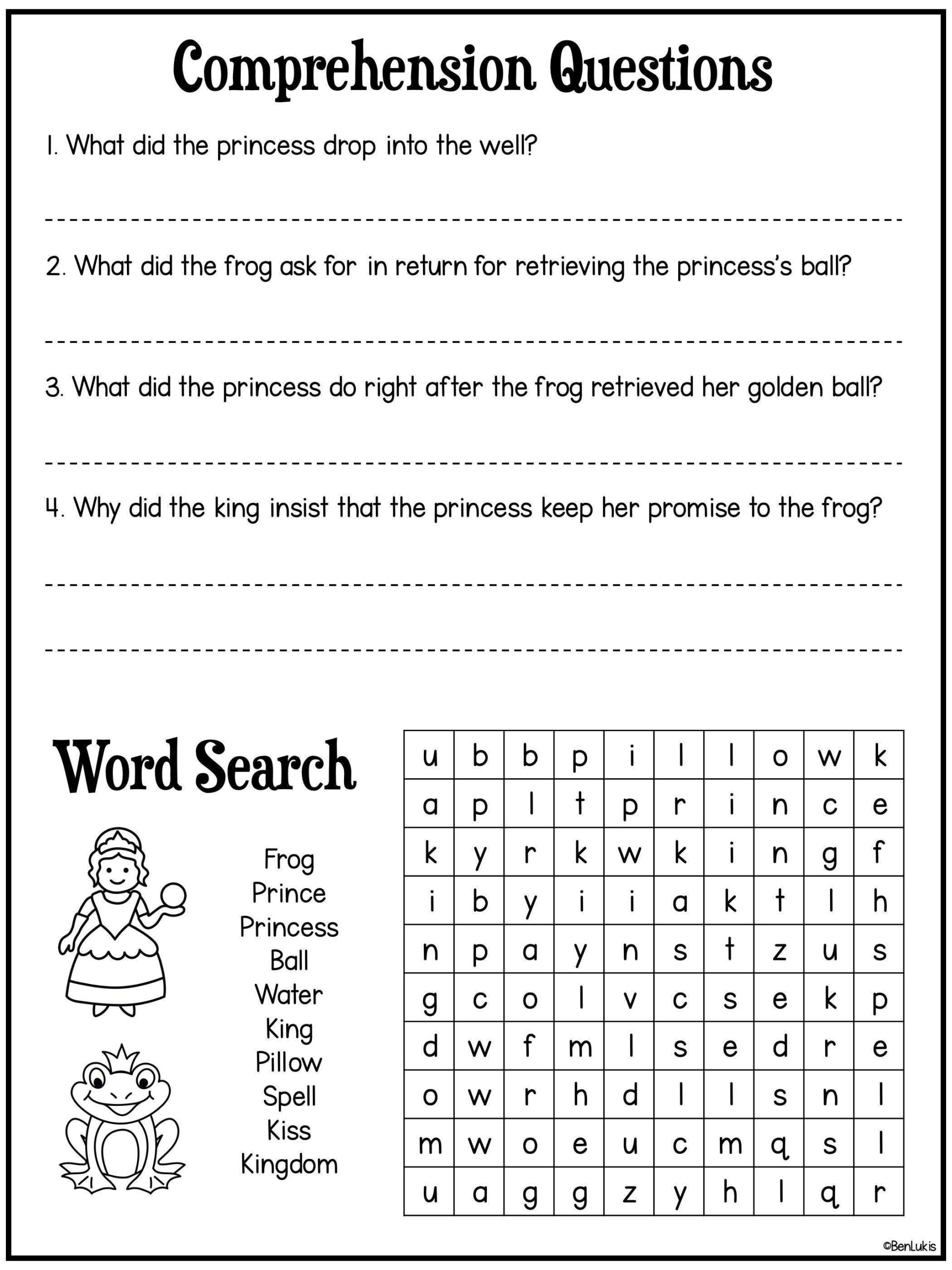 The Frog Prince Activity Pack Homeschool Printables Digital Download Etsy The Frog Prince Activity Pack Homeschool Printables Digital Download Etsy