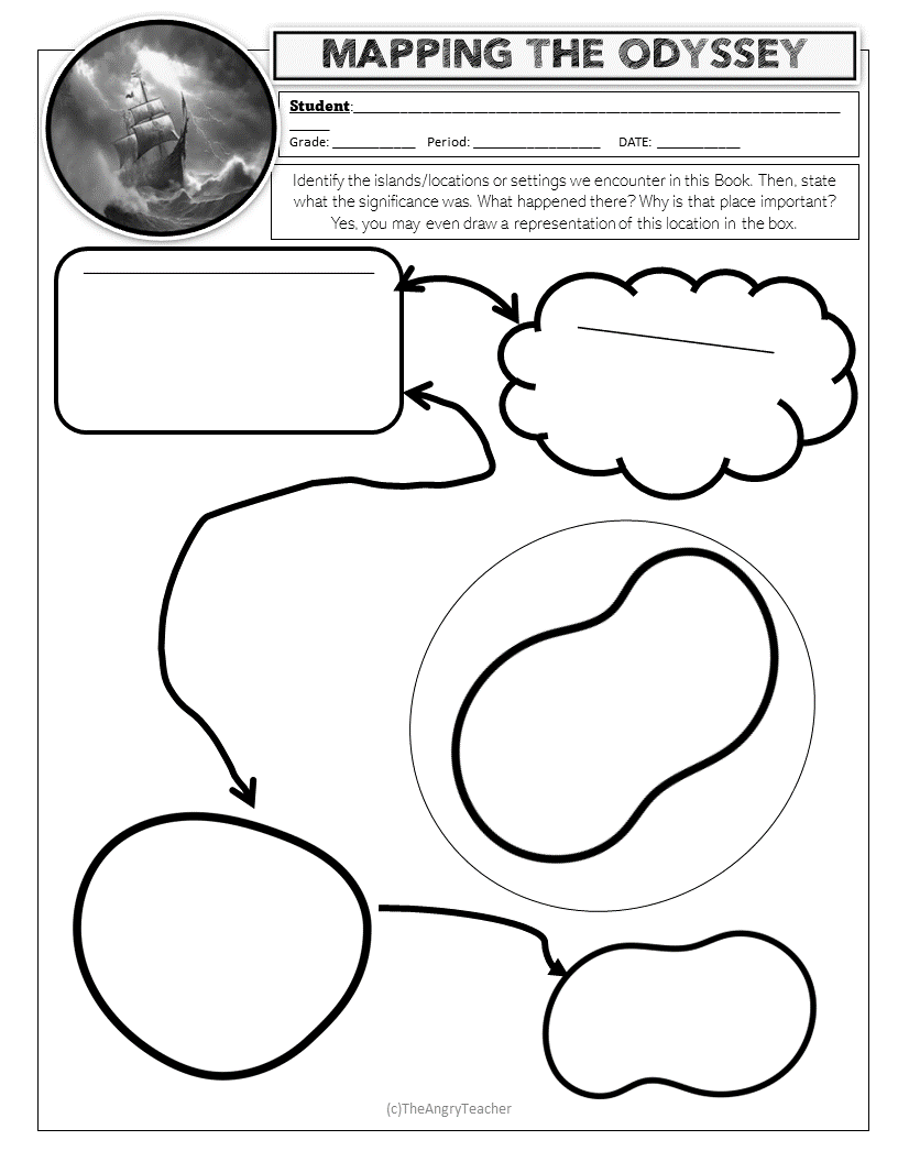THE ODYSSEY BOOK TWELVE WORKSHEETS ACTIVITIES Classful