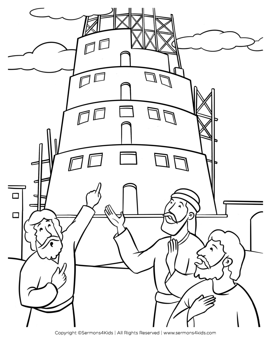 Tower Of Babel Printables Simple Living Creative Learning