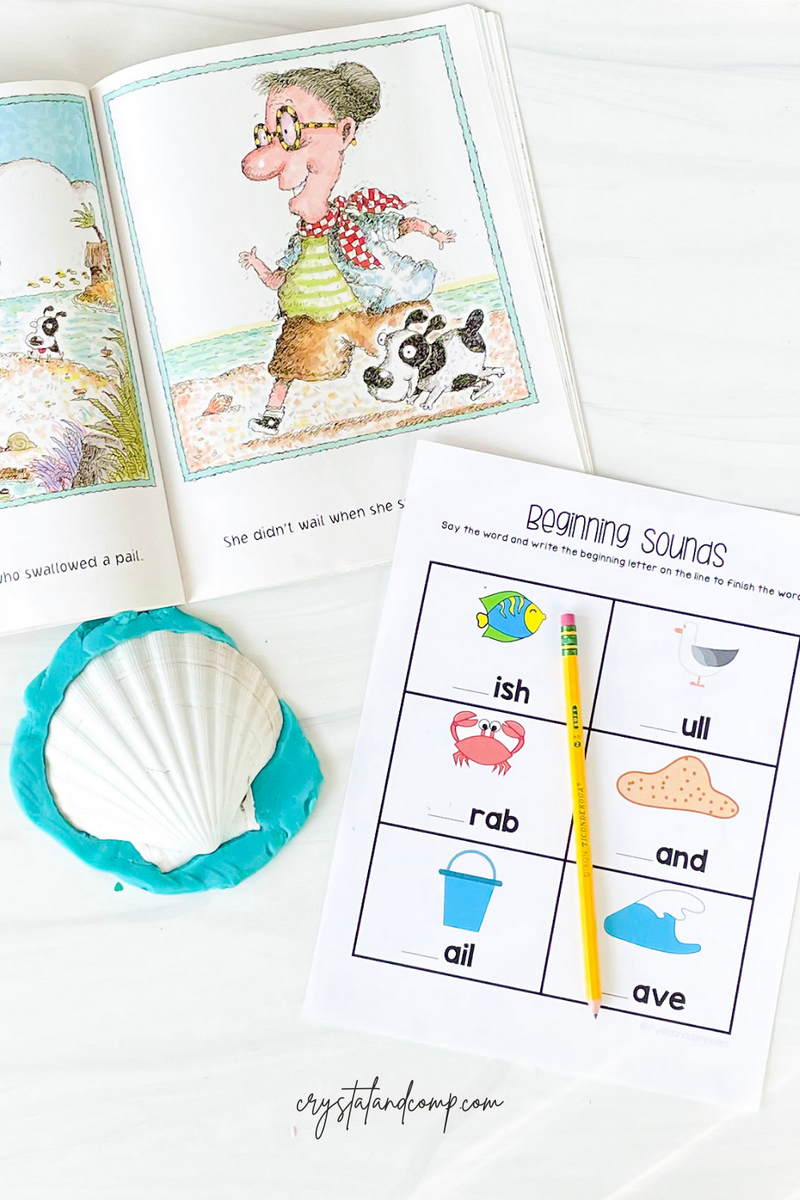 There Was An Old Lady Who Swallowed Some Books Printables