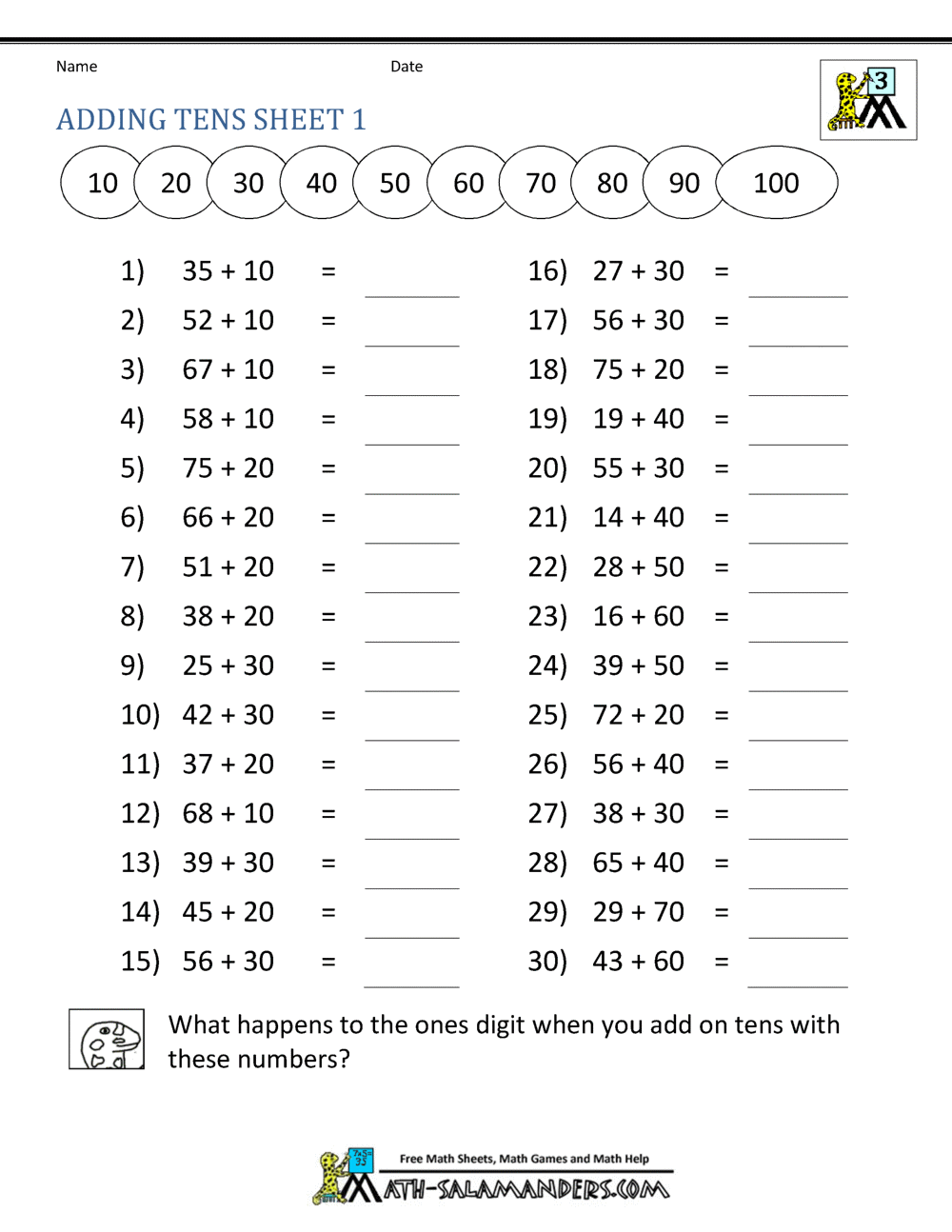 Third Grade Addition Worksheets Addition And Subtraction Worksheets Third Grade Elementary Math Problems 3 Digit Addition With Answers Busy Book Printable 4rd Grade Math Etsy