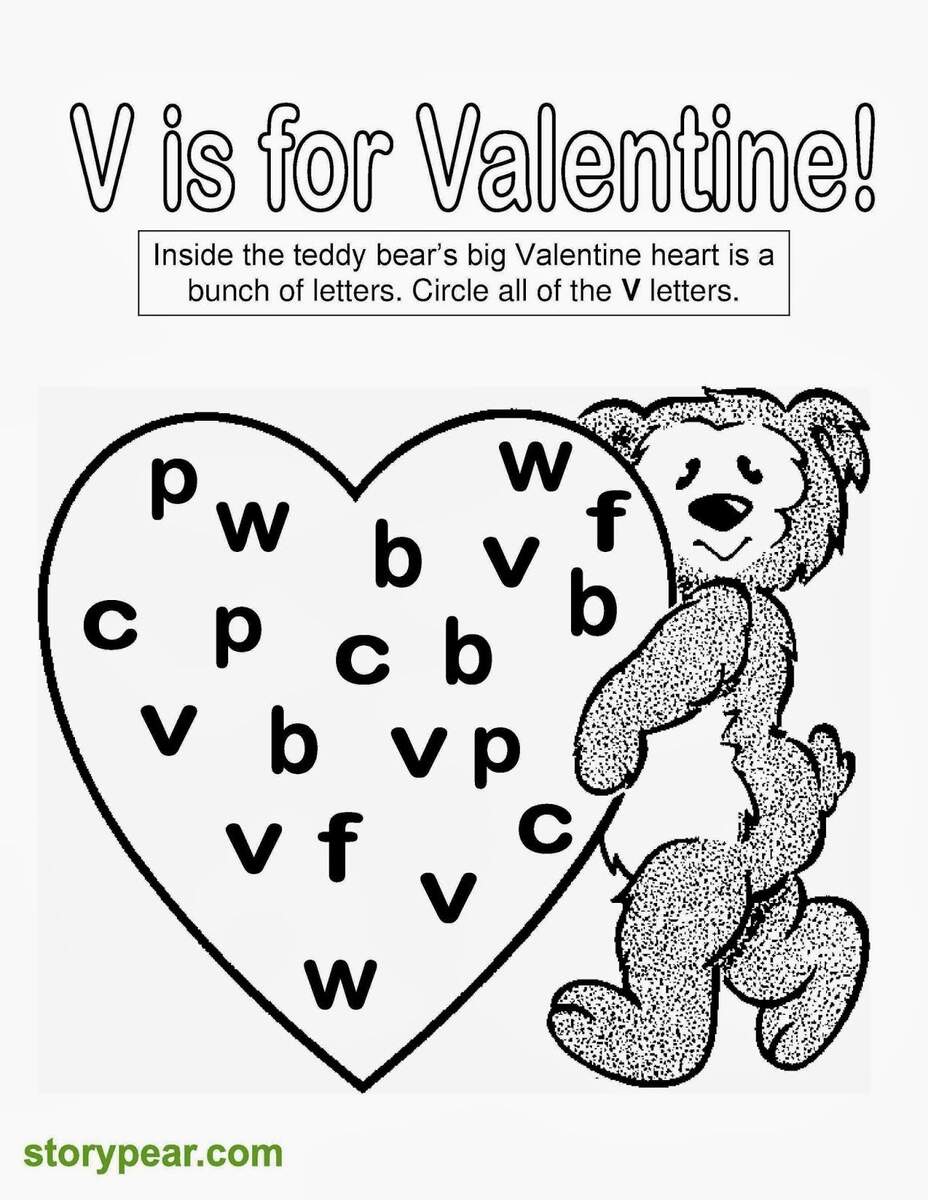 Valentine Trace Cut Printables Creative Preschool Resources