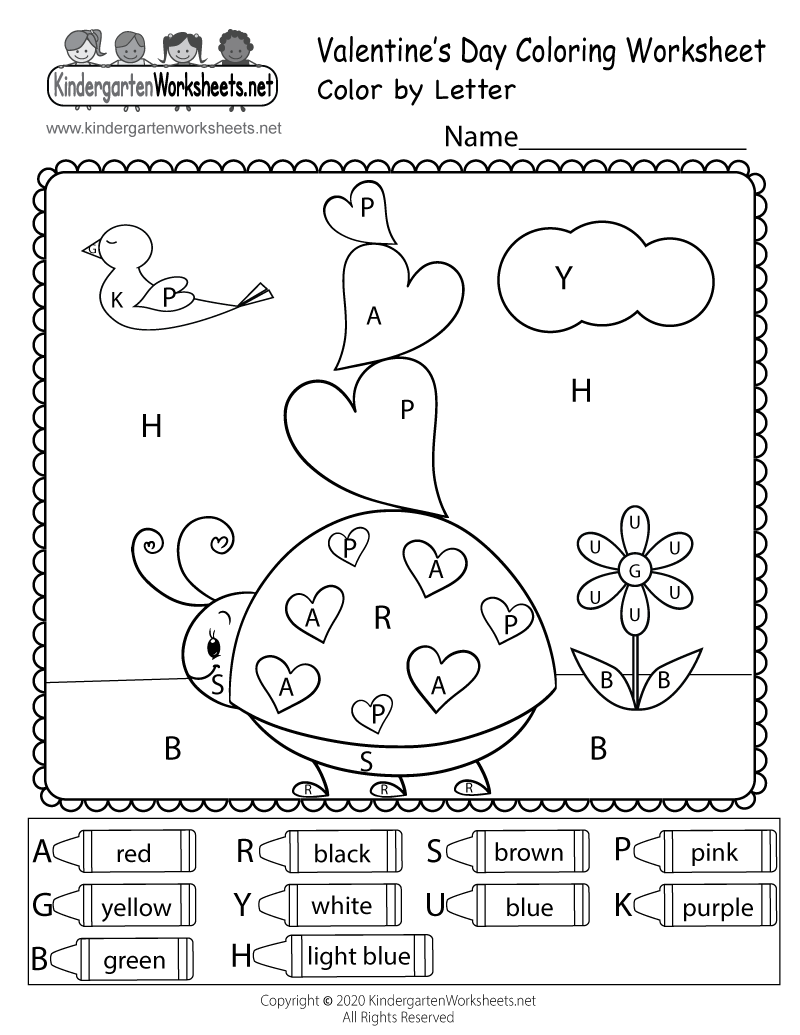 Valentine S Day Color By Letter Worksheet Free Printable Digital PDF Valentine S Day Worksheets For Preschool Or Kindergarten Mom Life Made Easy