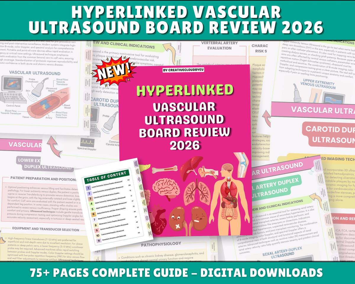 Vascular Ultrasound Notes Etsy Vascular Ultrasound Notes Etsy