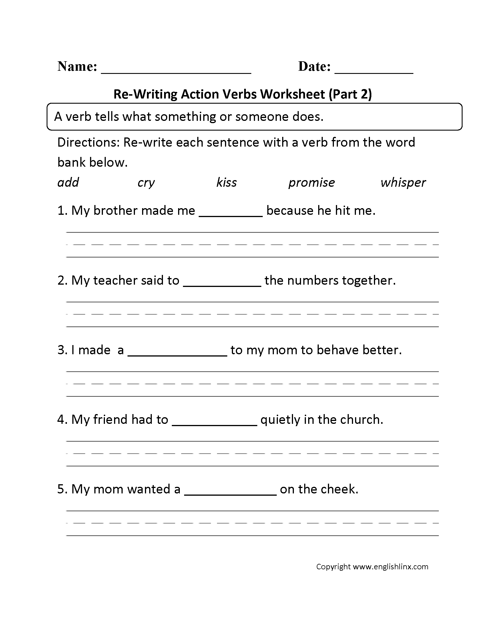 Linking Verbs And Helping Verbs 5 Worksheets Answer Key Grades 3 4 Made By Teachers