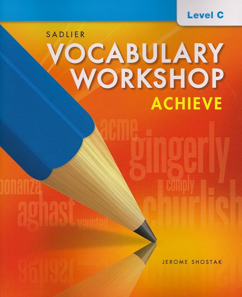 Vocabulary Workshop Achieve Level C Grade 8 Jerome Shostak 9781421785080 Amazon Books Vocabulary Workshop Achieve Level C Grade 8 Jerome Shostak 9781421785080 Amazon Books