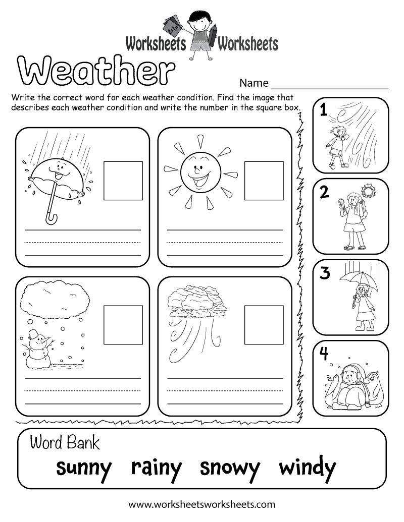 Weather Worksheet For Kids Worksheets Worksheets Worksheets Library Weather Worksheet For Kids Worksheets Worksheets Worksheets Library