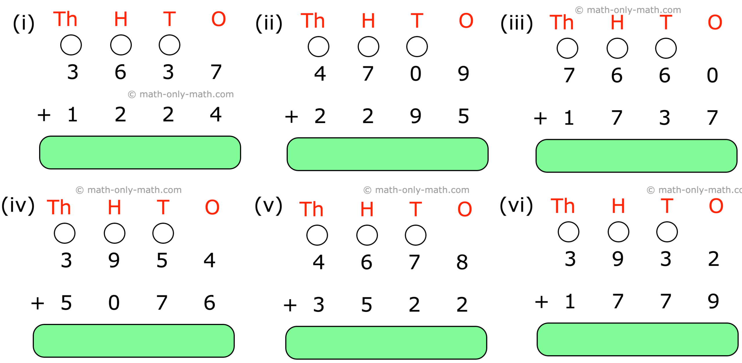 Worksheet On Addition Of 4 Digit Numbers 4 Digit Addition Worksheets Worksheet On Addition Of 4 Digit Numbers 4 Digit Addition Worksheets