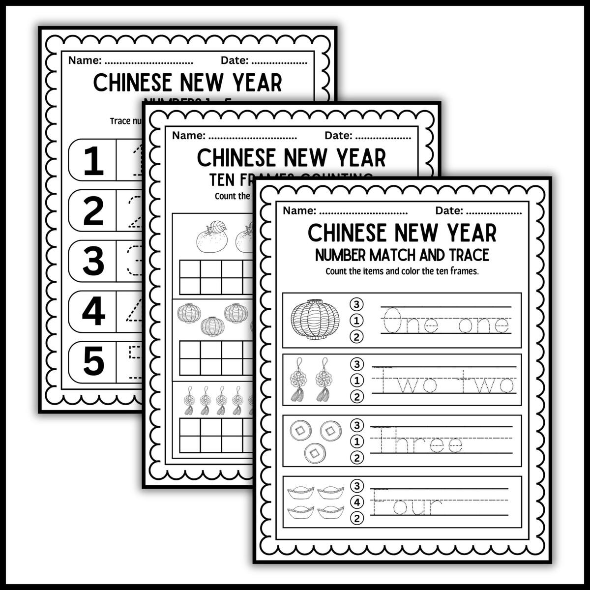 Worksheets Chinese New Year 4 Hundred Chinese New Year Worksheet Royalty Free Images Stock
