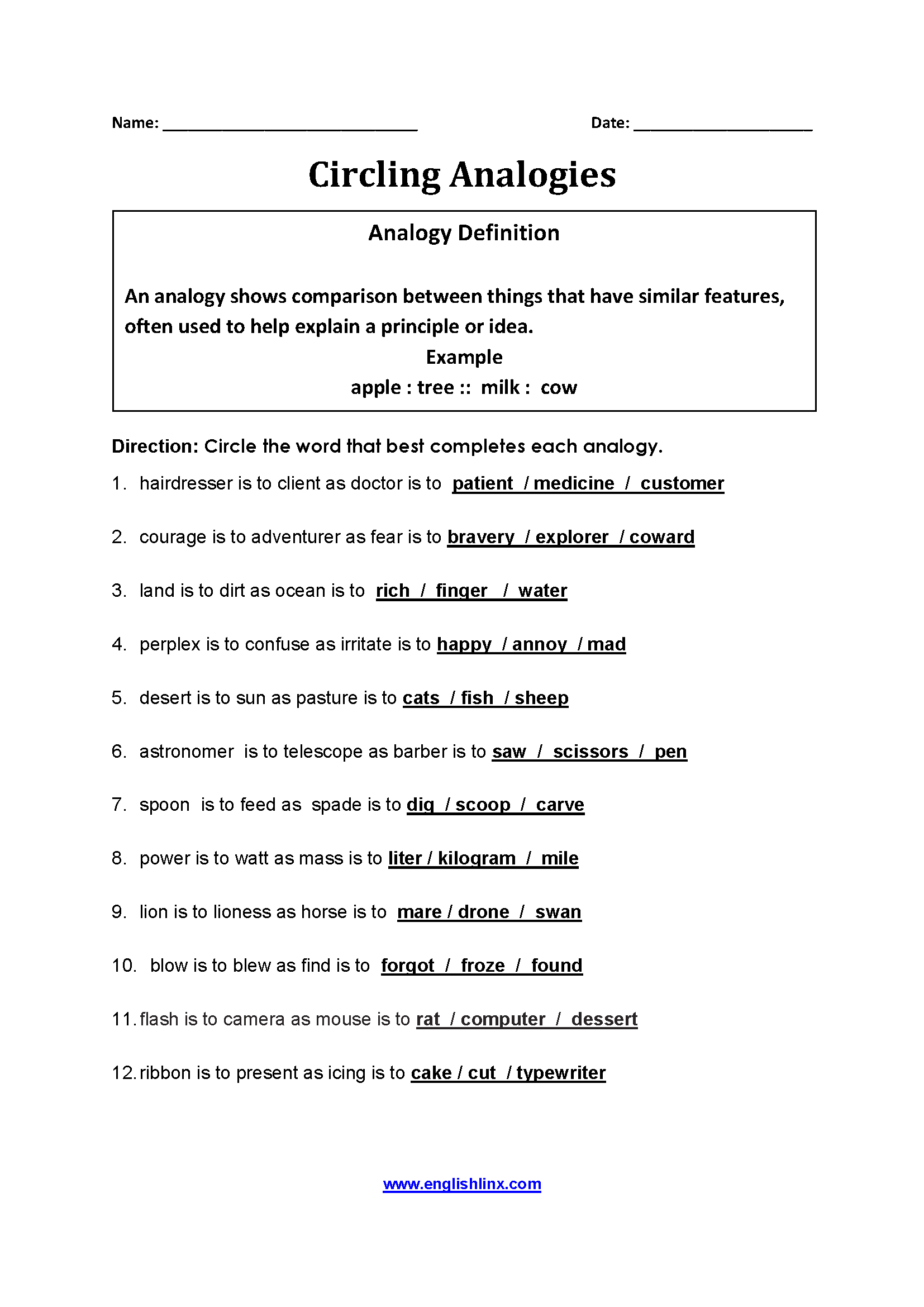 Worksheets Library Analogy Worksheets Worksheets Library