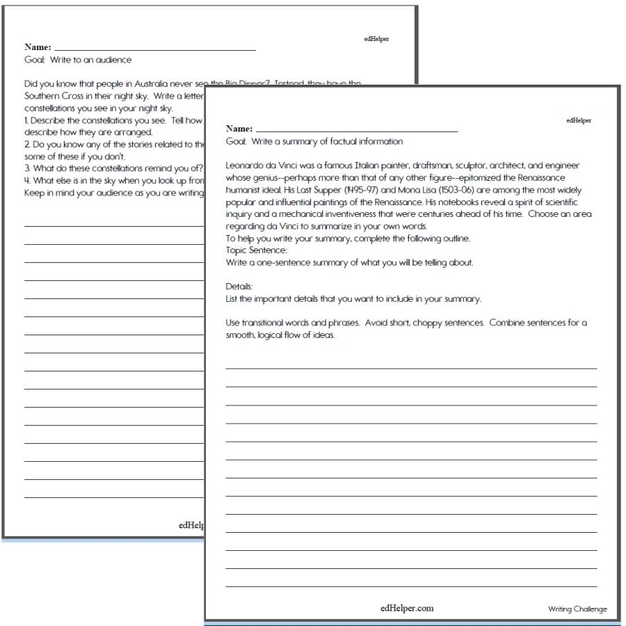 Writing Worksheets For Creative Kids Free PDF Printables EdHelper Writing Worksheets For Creative Kids Free PDF Printables EdHelper